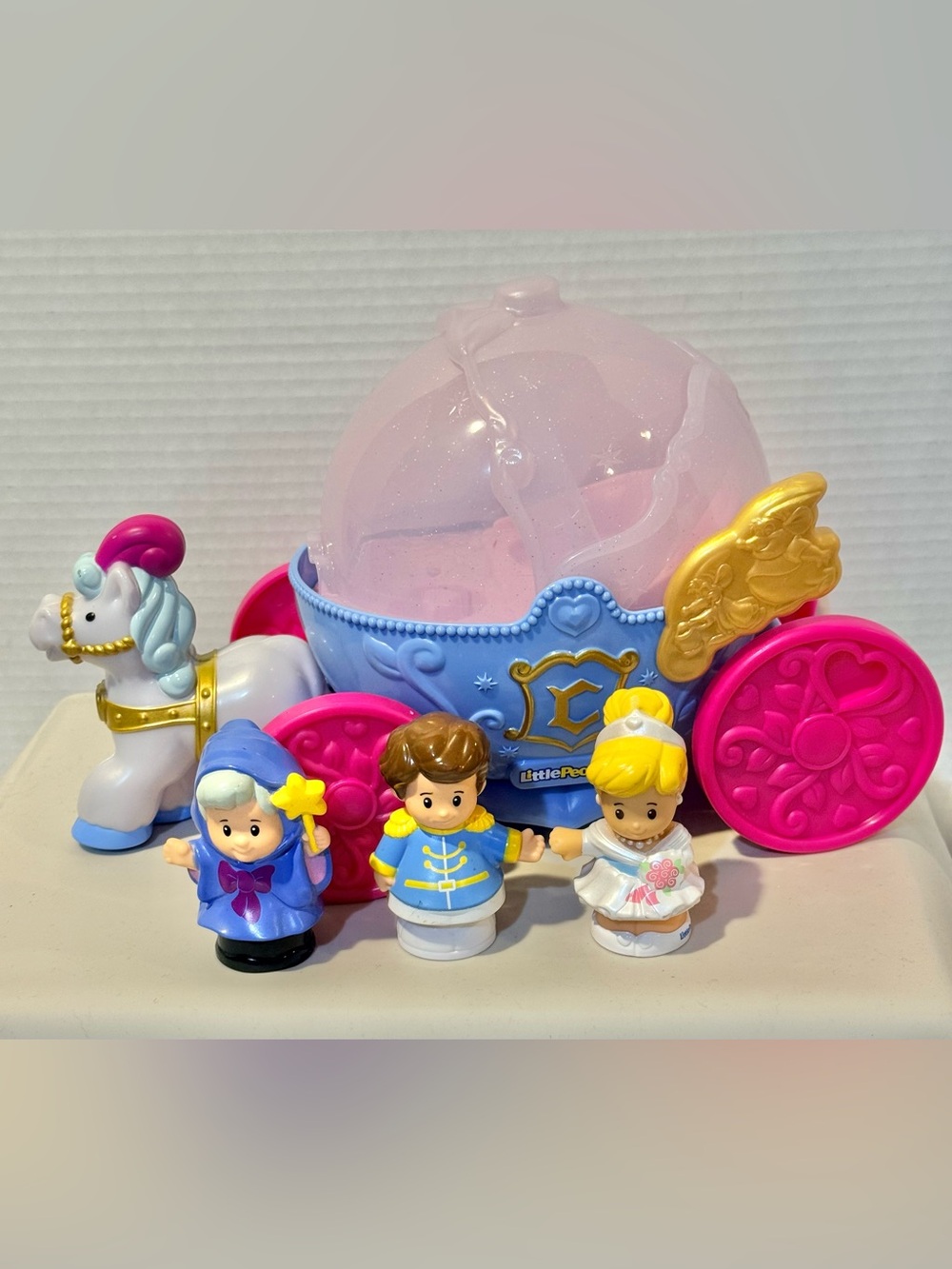 FP Little People Disney Cinderellas Coach w/Figures ⭐️EUC-READ⭐️